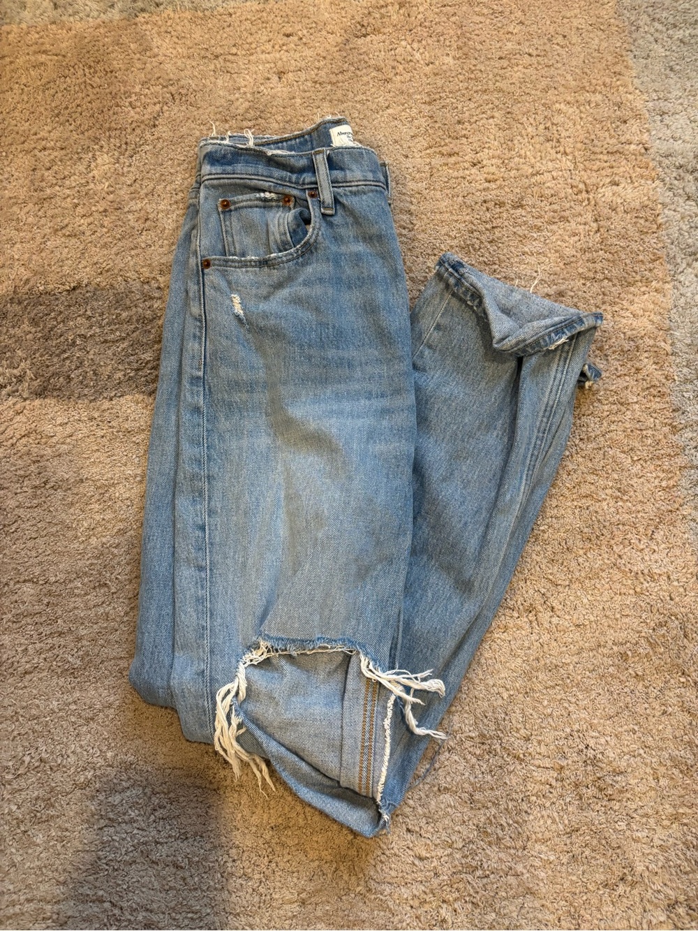 Abercrombie & Fitch Light Blue Slim Straight Jeans